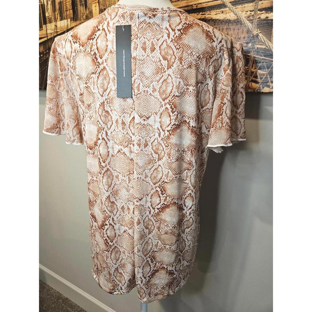 Nwt Adele & May Python Print Top with Chain Detail - Picture 4 of 6